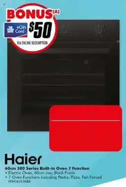The Good Guys Haier 60cm 300 Series Built-in Oven 7 Function offer