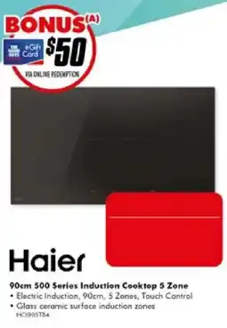 The Good Guys Haier 90cm 500 Series Induction Cooktop 5 Zone offer