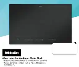 The Good Guys Miele 80cm Induction Cooktop - Matte Black offer