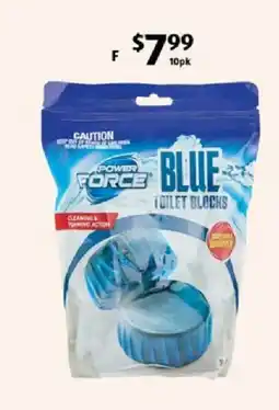 ALDI Power Force Blue Toilet Blocks offer