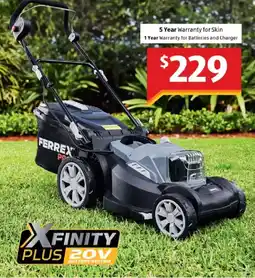 ALDI 2 x 20V Cordless Mower Kit offer