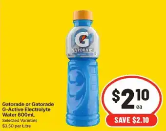 Gatorade G-Active Electrolyte Water