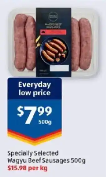 Specially Selected Wagyu Beef Sausages
