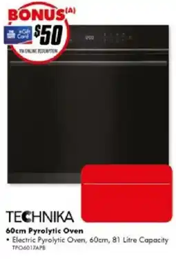 The Good Guys Technika 60cm Pyrolytic Oven offer