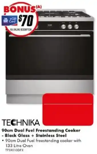 Technika 90cm Dual Fuel Freestanding Cooker