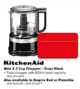 The Good Guys KitchenAid Mini 3.5 Cup Chopper - Onyx Black offer