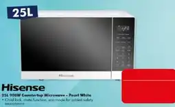 The Good Guys Hisense 25L 900W Countertop Microwave - Pearl White offer
