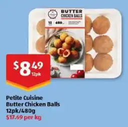 ALDI Petite Cuisine Butter Chicken Balls offer