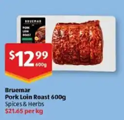 ALDI Bruemar Pork Loin Roast offer