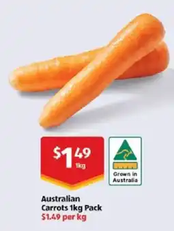 ALDI Australian Carrots offer
