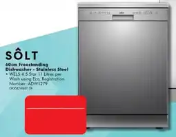 The Good Guys Solt 60cm Freestanding Dishwasher - Stainless Steel offer