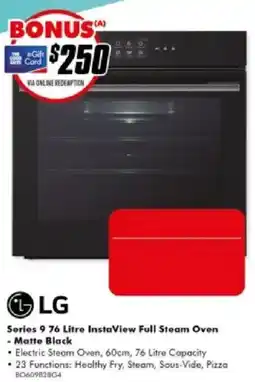 The Good Guys LG Series 9 76 Litre InstaView Full Steam Oven - Matte Black offer