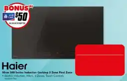 The Good Guys Haier 90cm 500 Series Induction Cooktop 5 Zone Flexi Zone offer