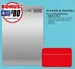 The Good Guys Fisher & Paykel Freestanding Dishwasher offer