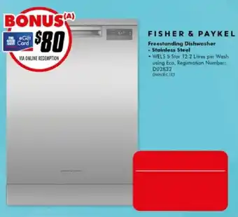 Fisher & Paykel Freestanding Dishwasher