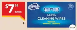 ALDI Power Force Lens Cleaning Wipes offer
