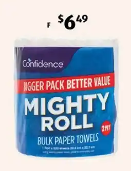 ALDI Confidence Mighty Roll Bulk Paper Towels offer