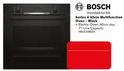 The Good Guys Bosch Series 4 60cm Multifunction Oven - Black offer