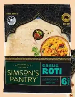 ALDI Simson's Pantry Garlic Roti offer