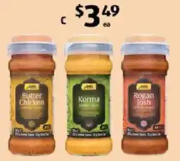 ALDI Asia Specialities Indian Simmer Sauce with Spice Cap offer