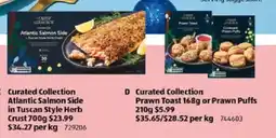 ALDI Curated Collection Atlantic Salmon Side in Tuscan Style Herb Crust offer