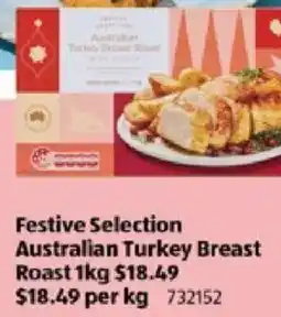 ALDI Festive Selection Australian Turkey Breast Roast offer