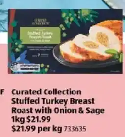 ALDI Curated Collection Stuffed Turkey Breast Roast with Onion & Sage offer