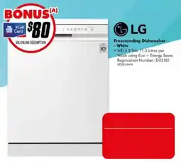 The Good Guys LG Freestanding Dishwasher - White offer