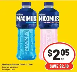IGA Maximus Sports Drink 1 Litre offer