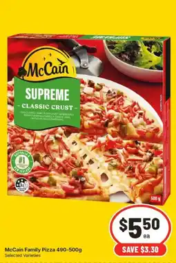 IGA McCain Family Pizza offer