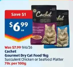 ALDI Cachet Gourmet Dry Cat Food offer