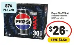 IGA Pepsi Max Zero Sugar offer
