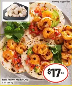 IGA Raw Prawn Meat offer
