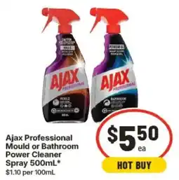 IGA Ajax Professional Mould or Bathroom Power Cleaner Spray offer
