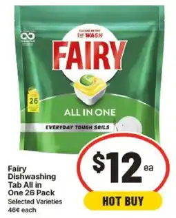 IGA Fairy Dishwashing Tab All in One offer