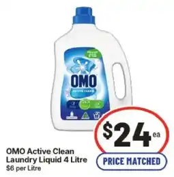 IGA OMO Active Clean Laundry Liquid offer