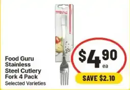 IGA Food Guru Stainless Steel Cutlery Fork offer