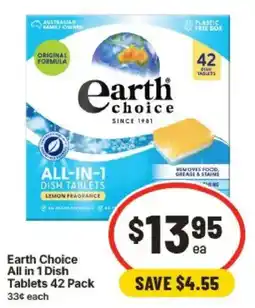 IGA Earth Choice All in 1 Dish Tablets offer