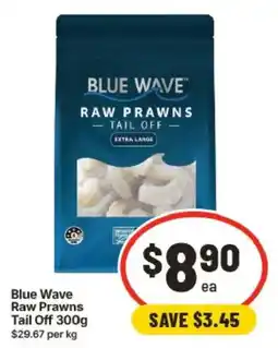 IGA Blue Wave Raw Prawns Tail Off offer