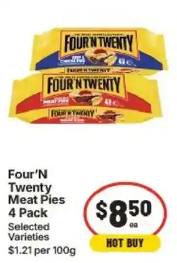 IGA Four'N Twenty Meat Pies offer