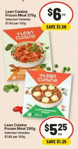 IGA Lean Cuisine Frozen Meal offer