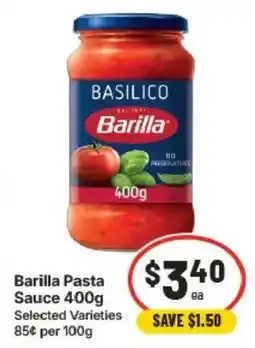 IGA Barilla Pasta Sauce offer