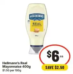 IGA Hellmann's Real Mayonnaise offer