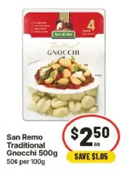 IGA San Remo Traditional Gnocchi offer
