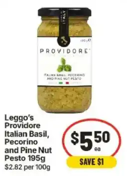 IGA Leggo's Providore Italian Basil, Pecorino and Pine Nut Pesto offer