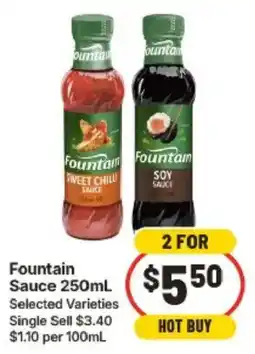 IGA Fountain Sauce 250mL Selected Varieties offer