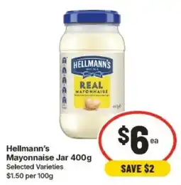 IGA Hellmann's Mayonnaise Jar offer