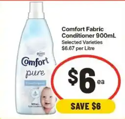 IGA Comfort pure Fabric Conditioner offer