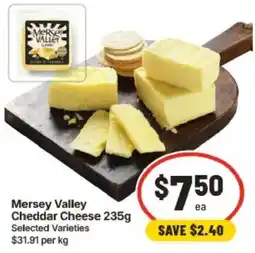 IGA Mersey Valley Cheddar Cheese offer