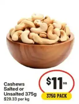 IGA Cashews Salted or Unsalted offer